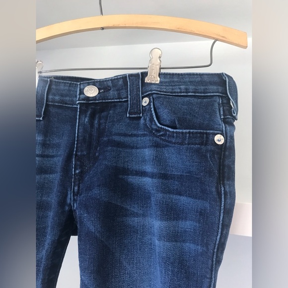 🔥True Religion | Women’s dark denim skinny jeans, back flap pockets, size 27 - Picture 12 of 12